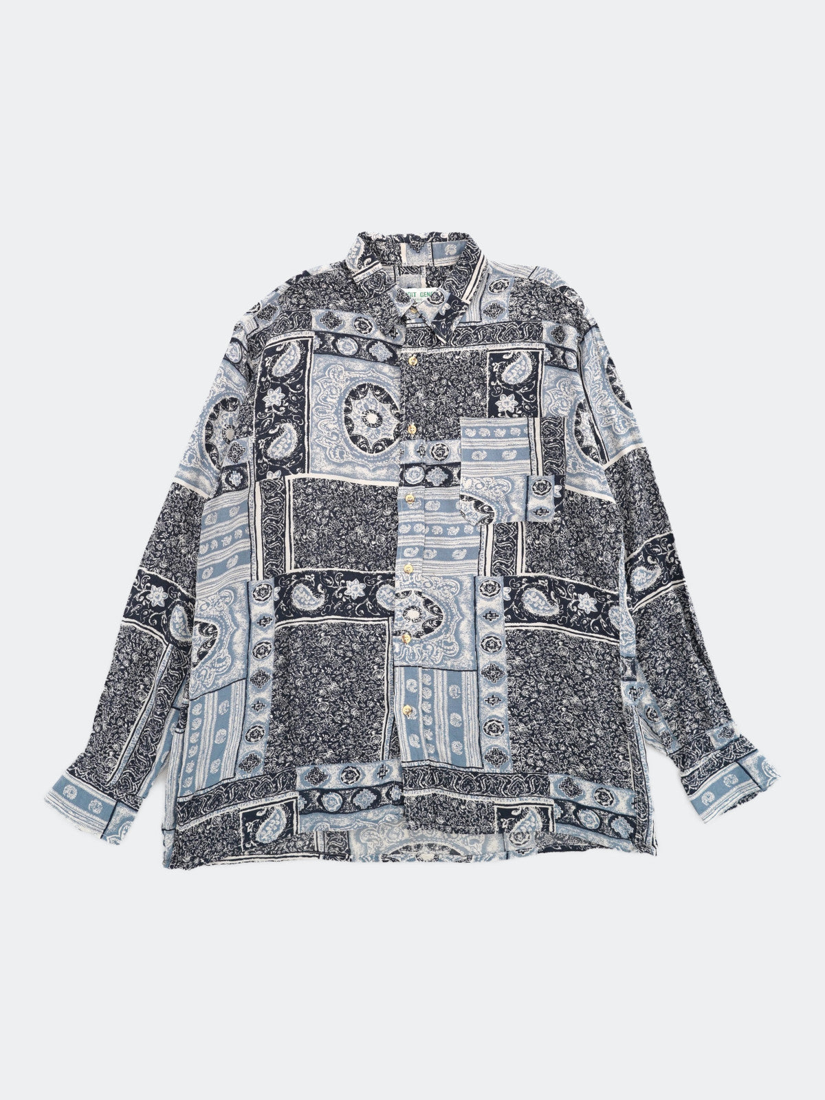 80-90s paisley shirt