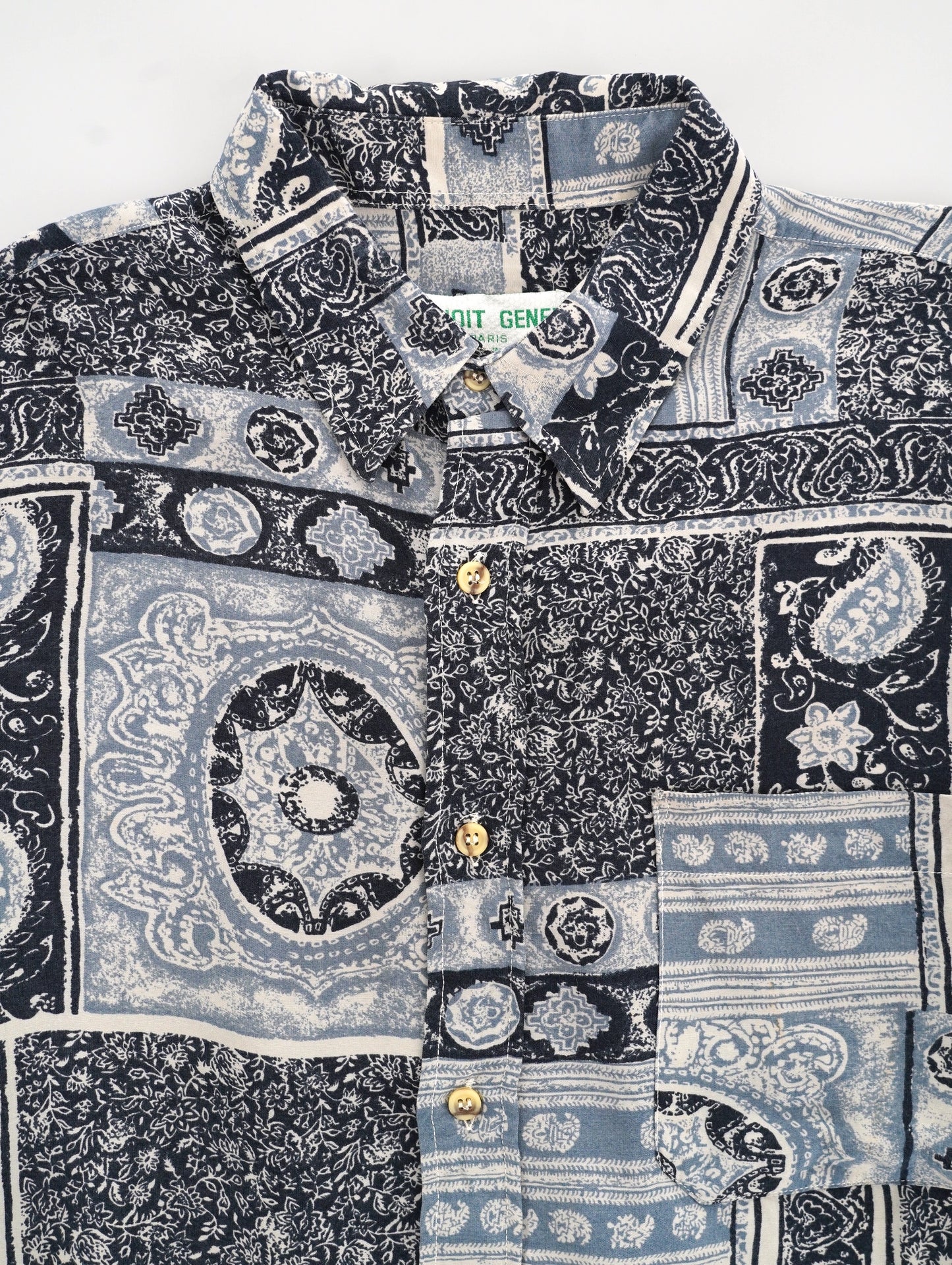 80-90s paisley shirt