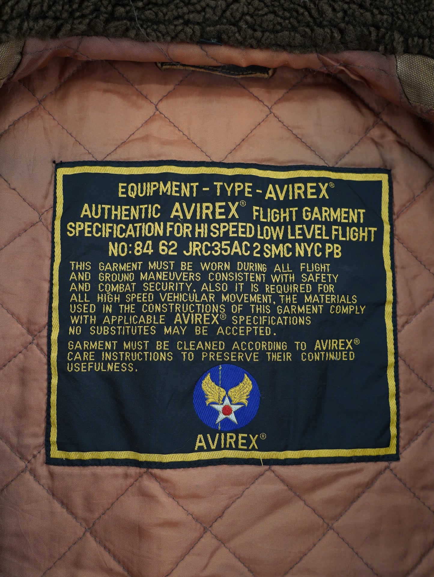 80s-90s AVIREX flight jacket type b3