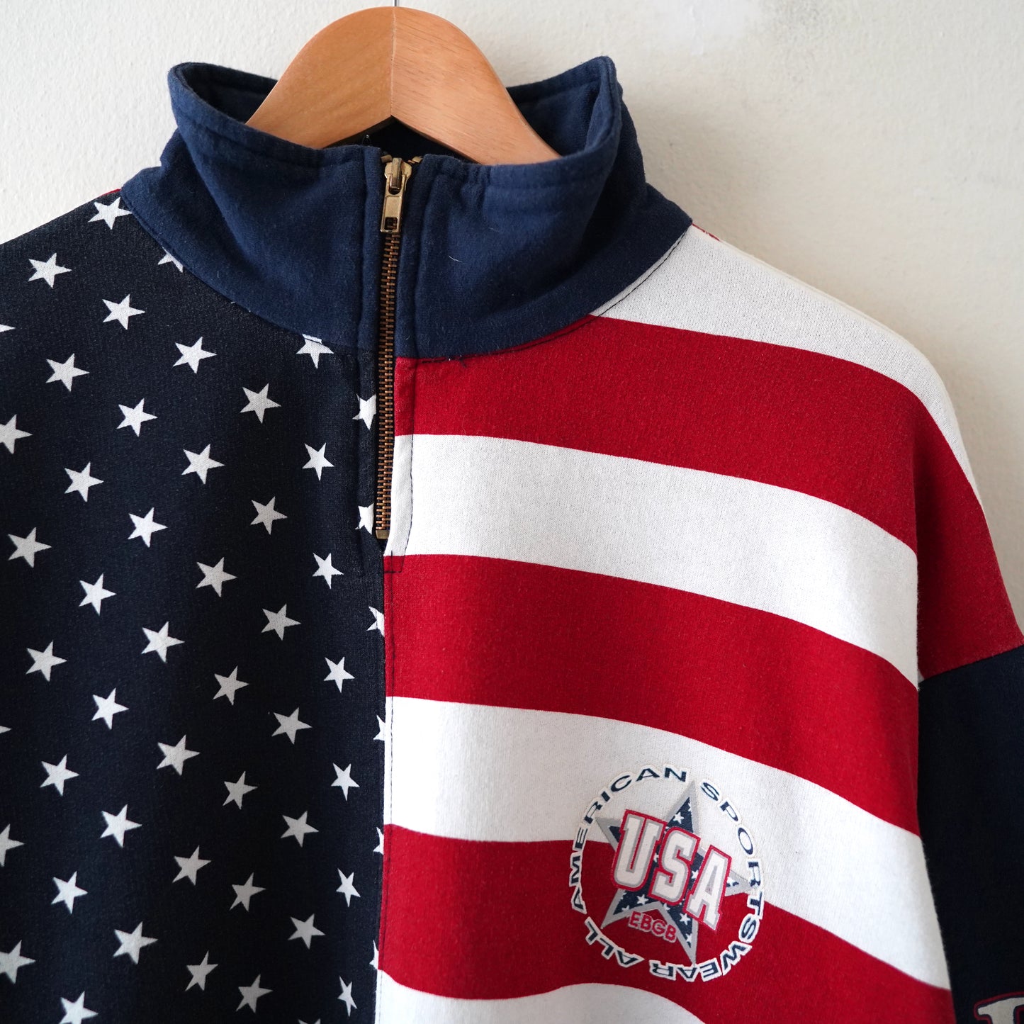 90s USA half zip sweat