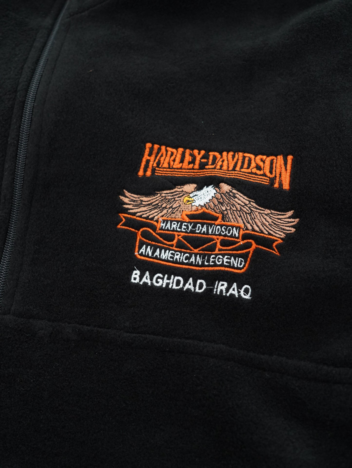 Harley Davidson fleece pullover jacket