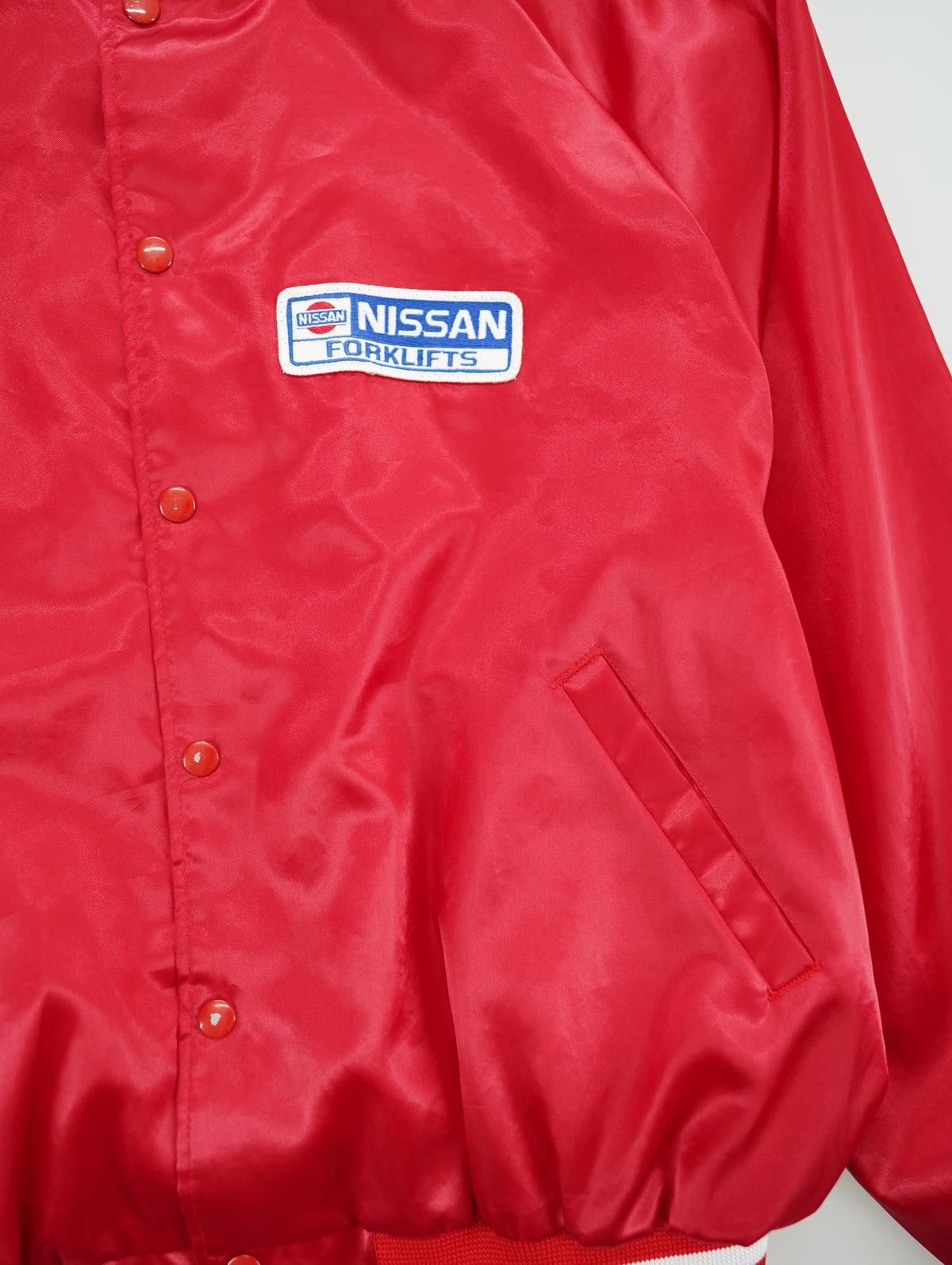 80s NISSAN nylon stadium jacket