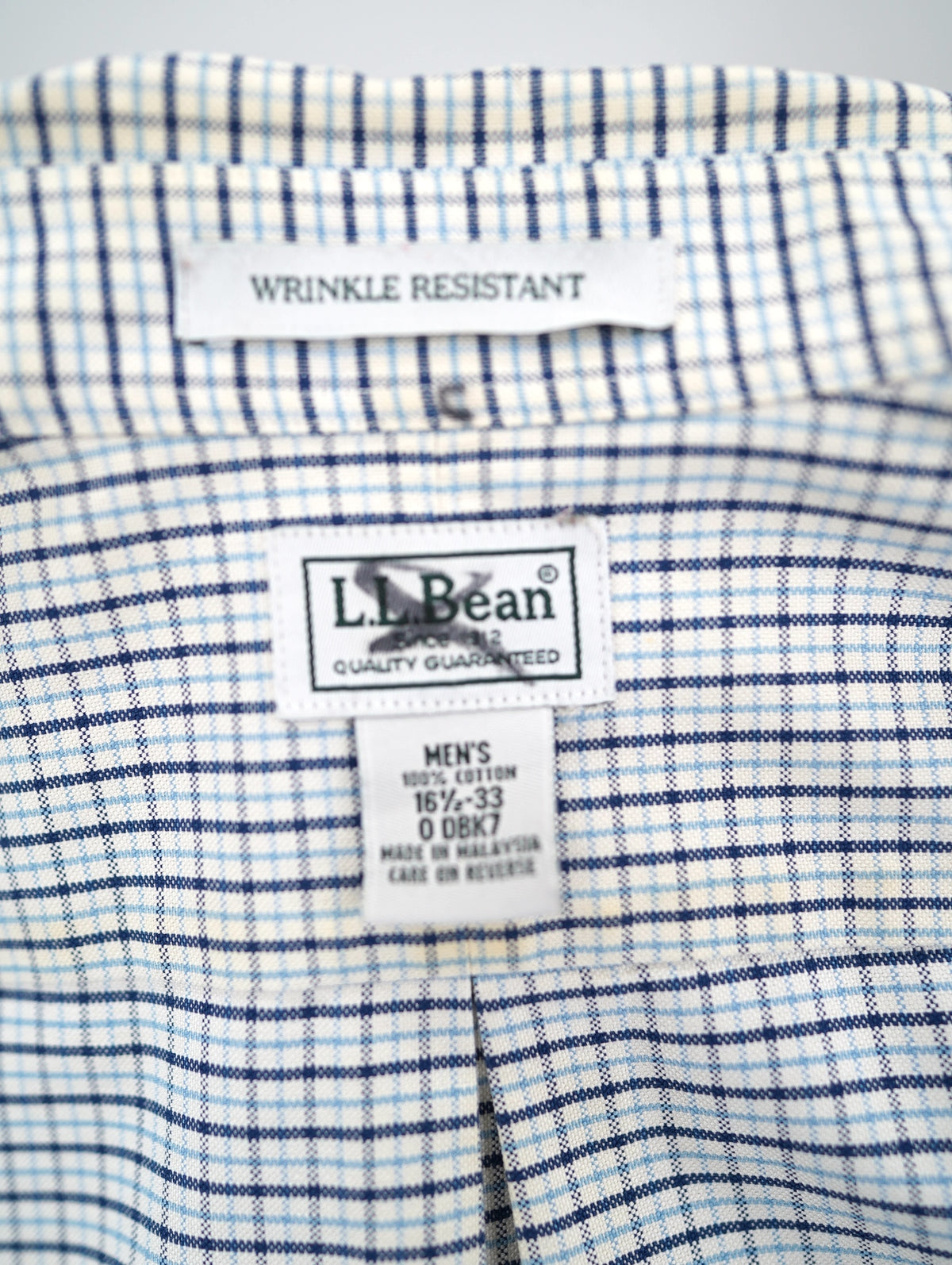 L.L.Bean check shirt