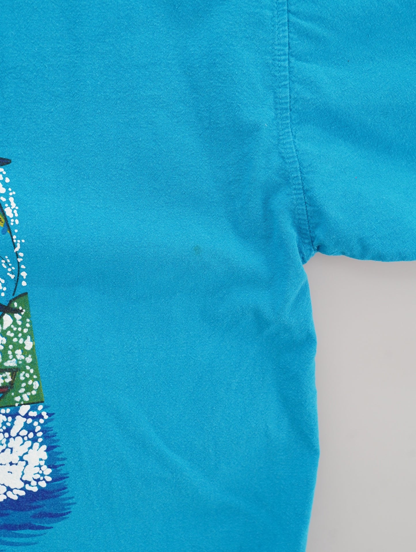 blue marlin printed hoodie jacket