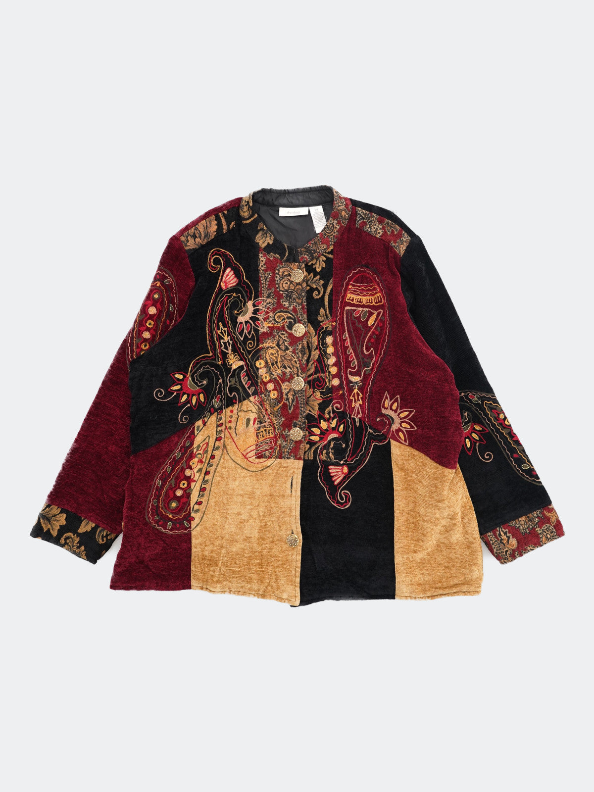 ethnic spliced jacket