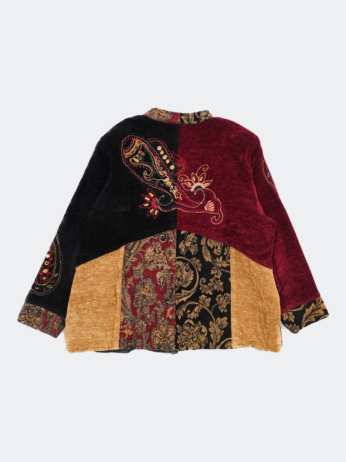 ethnic spliced jacket