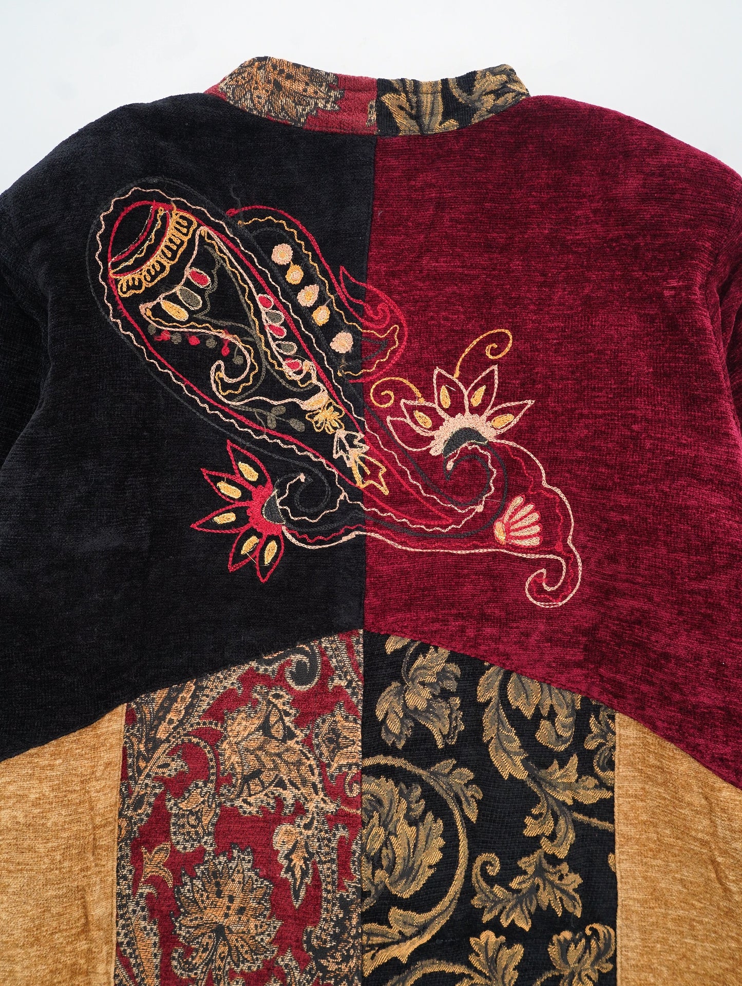 ethnic spliced jacket