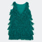 Fringe sleeveless dress