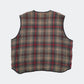 90s-00s Woolrich plaid vest