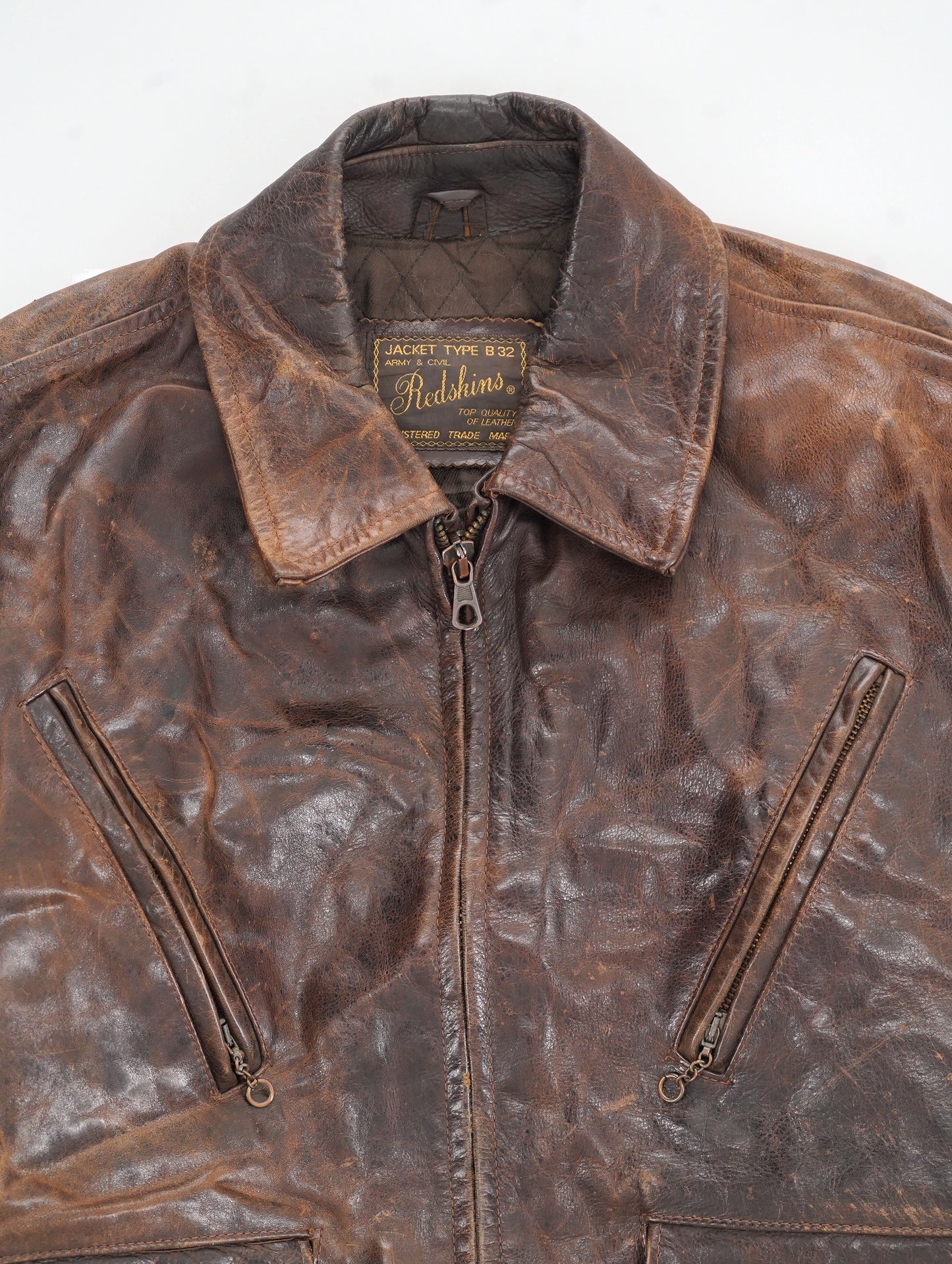 80s-90s REDSKINS type B32 leather jacket