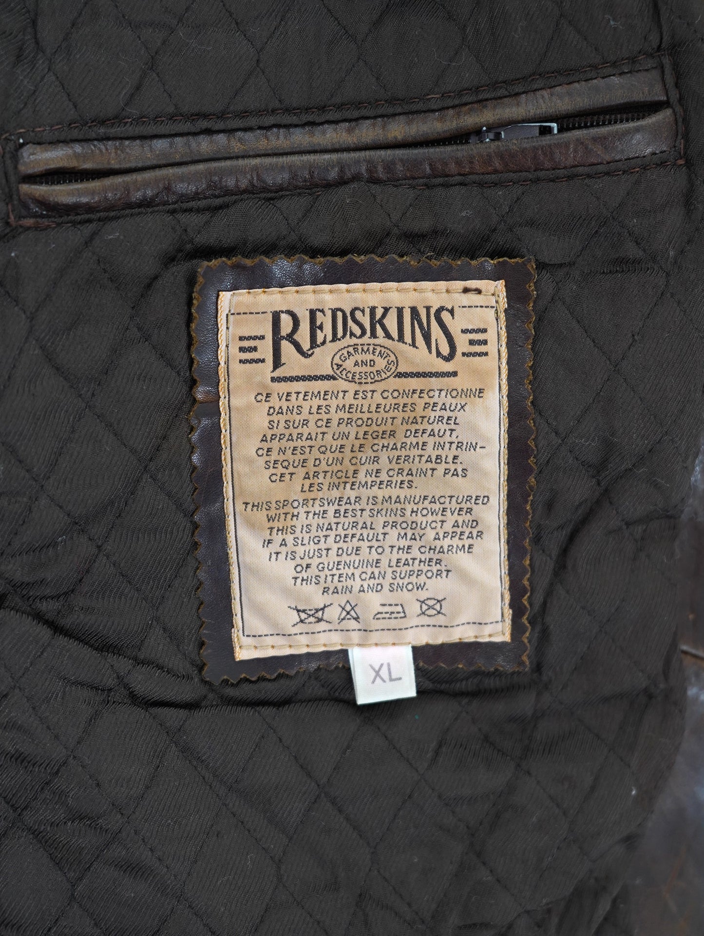 80s-90s REDSKINS type B32 leather jacket