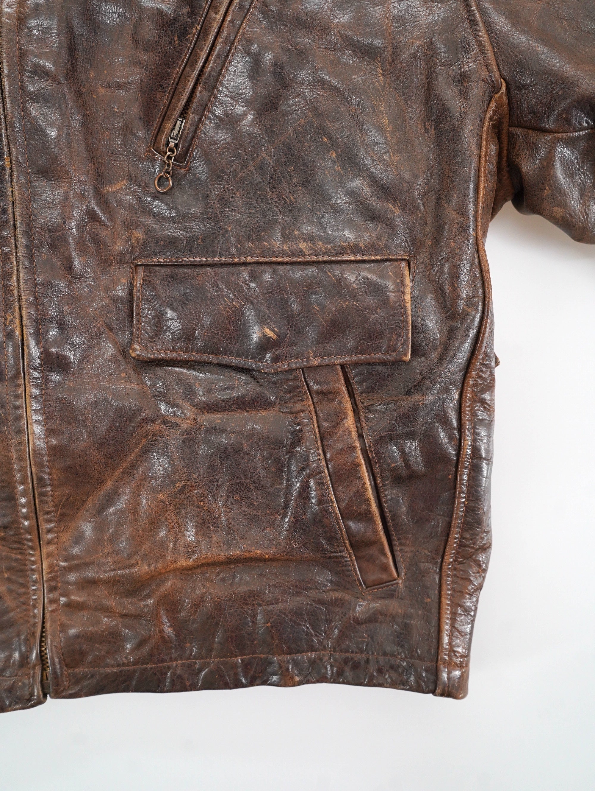 RED SKINS レザージャケット　TYPE B32 Vintage 90s Redskins B32 Pilot Jacket | Casspio's Dream