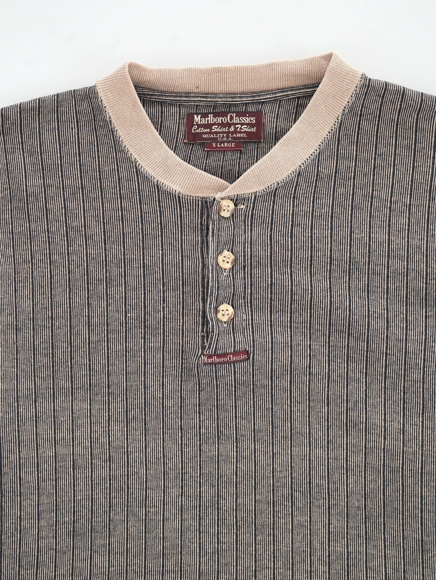 half botton long tee