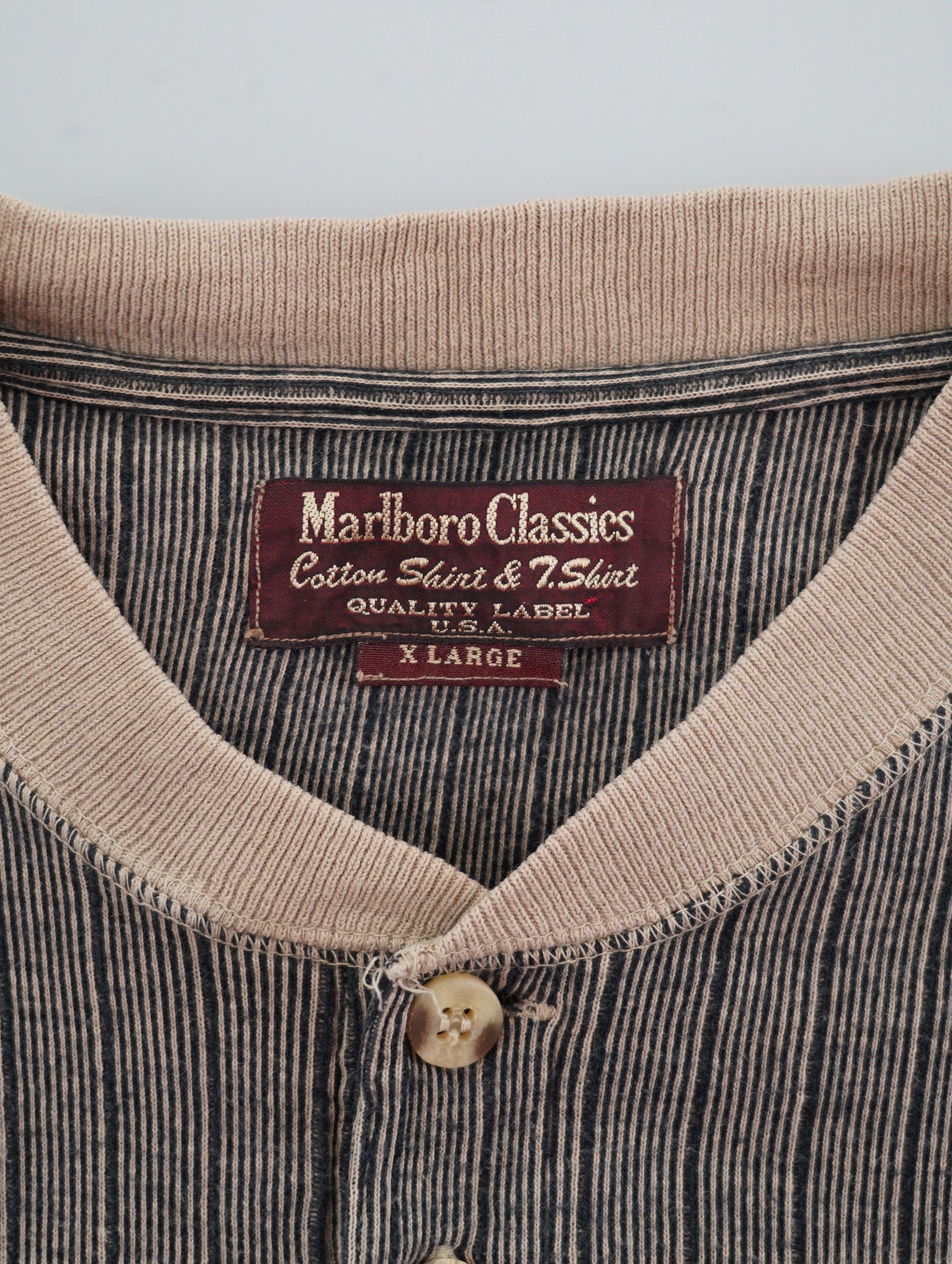 half botton long tee