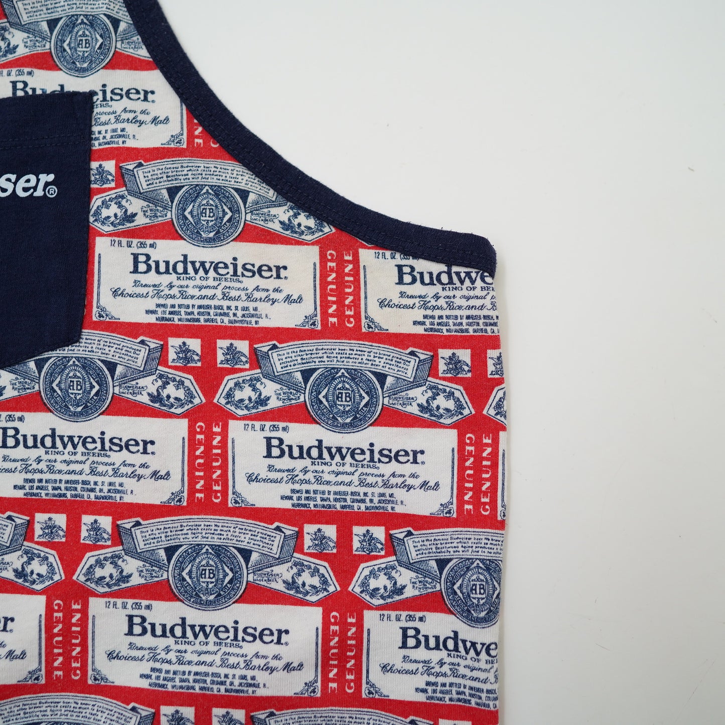 Budweiser pattern tank top