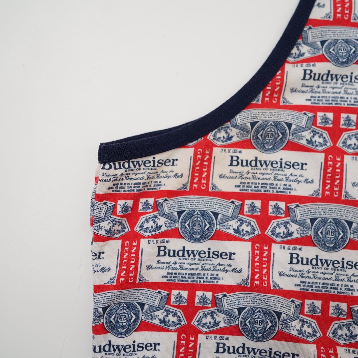 Budweiser pattern tank top