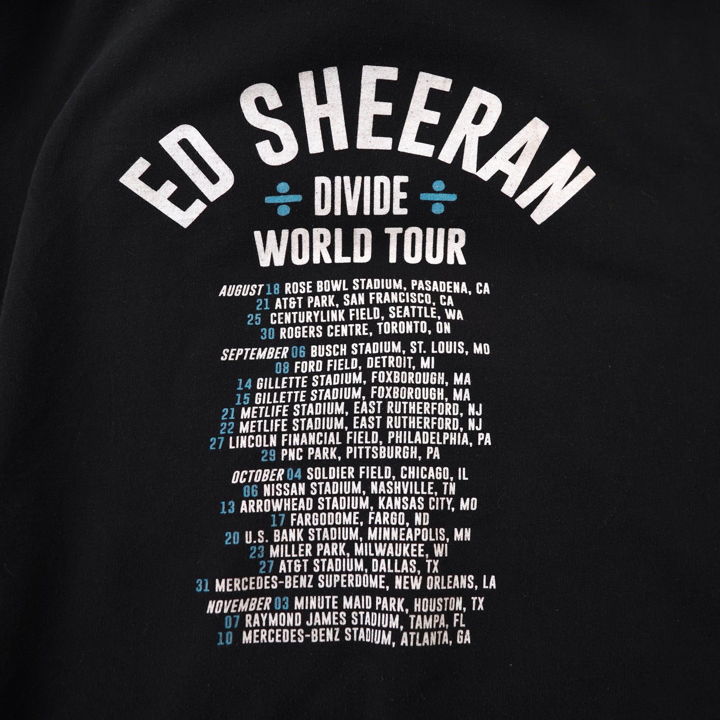 ed sheeran world tour hoodie