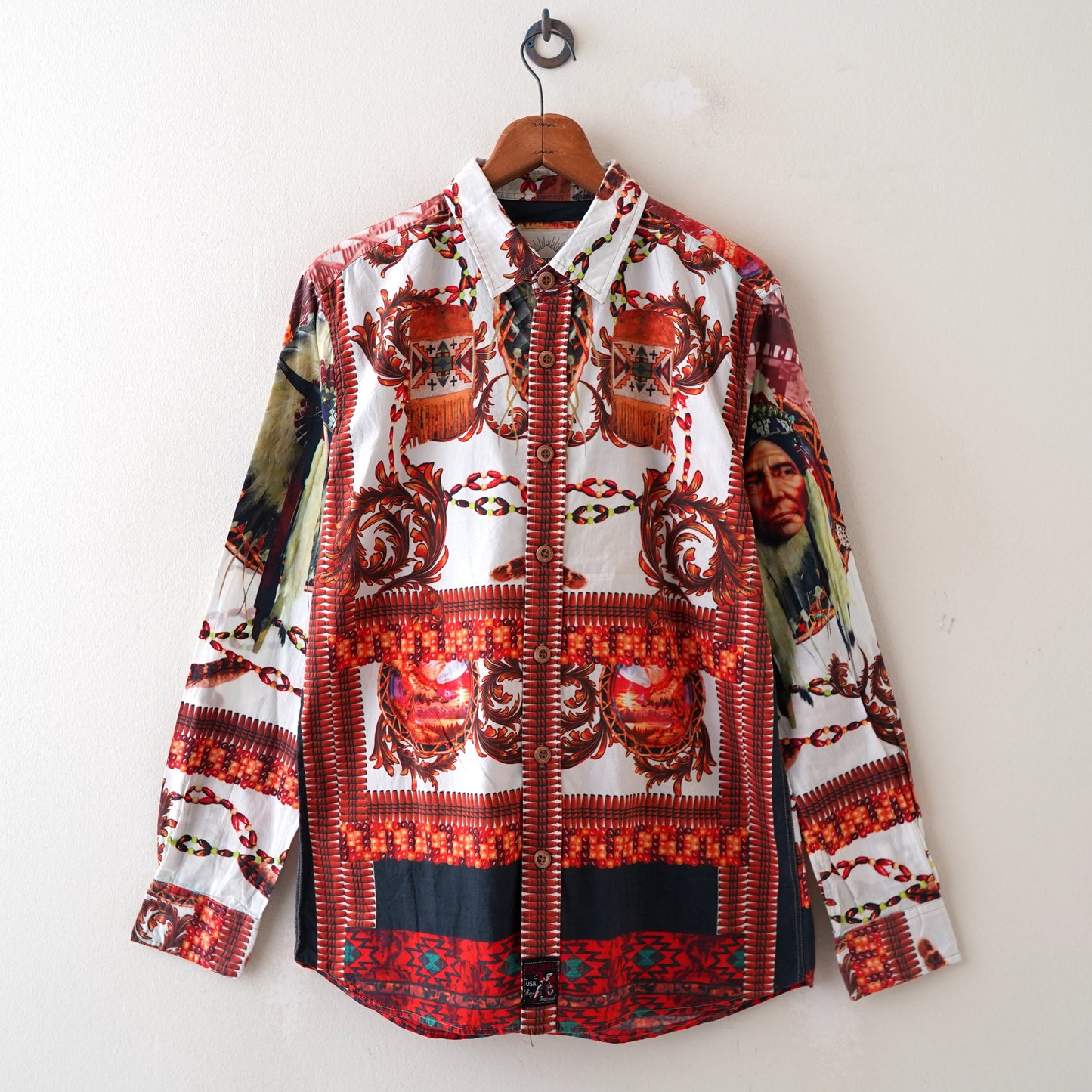 DECIBEL indian pattern shirt