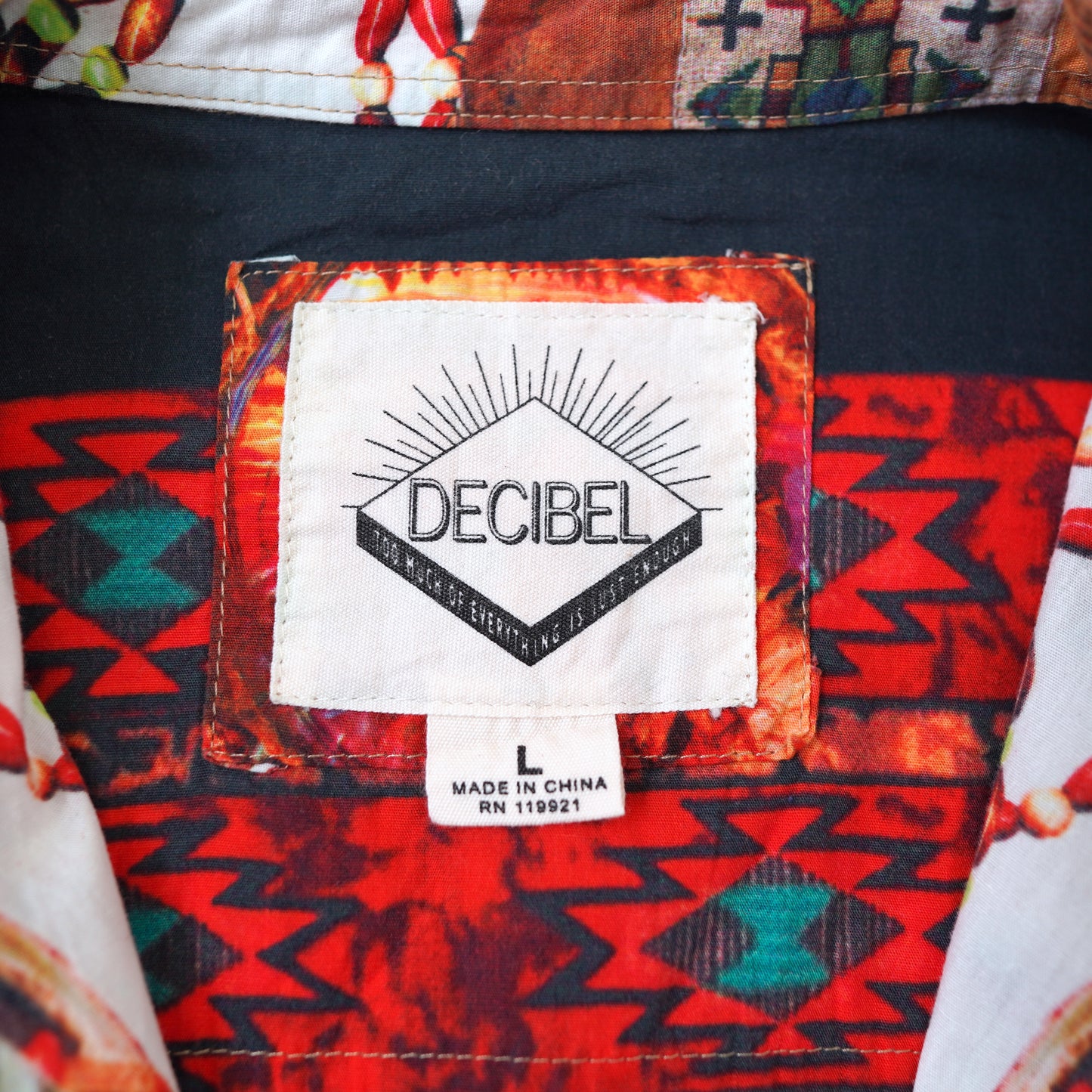 DECIBEL indian pattern shirt