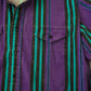 KARMAN stripe button collar shirt