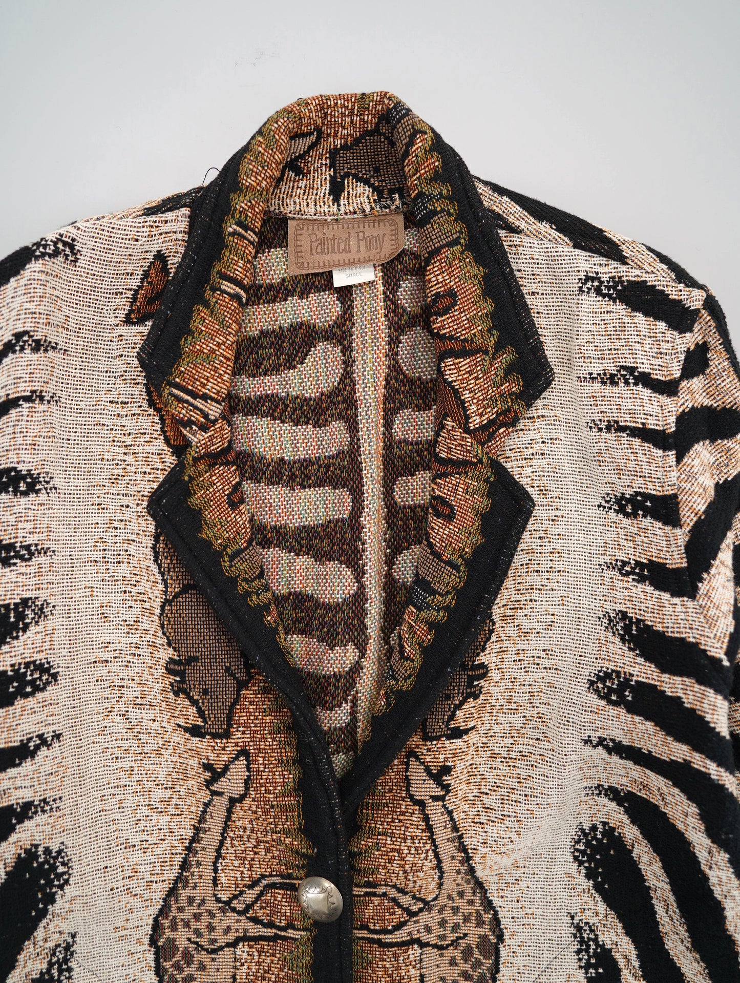 90s animal design jacket