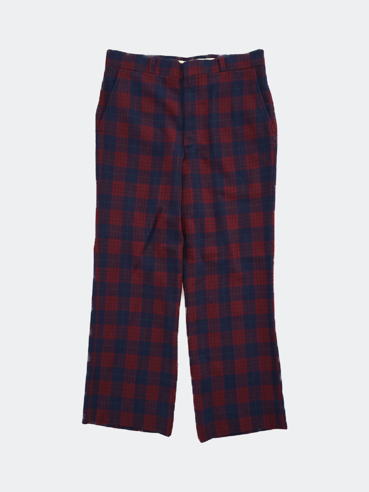 80s PENDLETON check wool pants