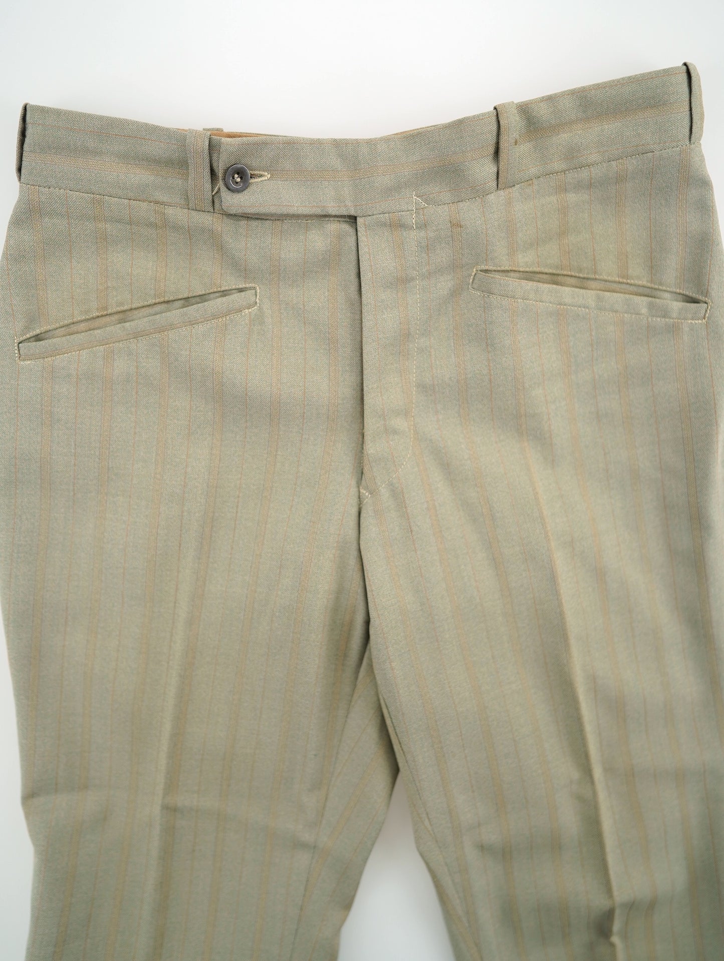 no tuck stripe slacks