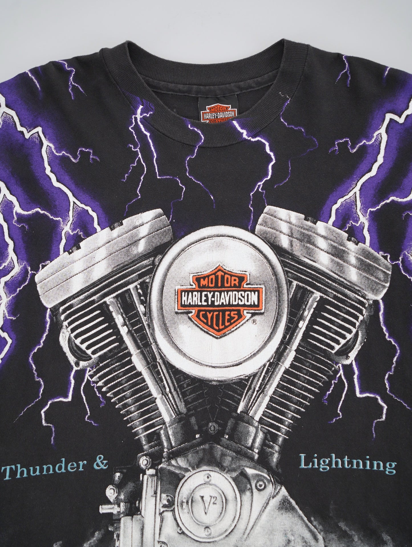 90s HARLEY DAVIDSON Thunder & Lightning tee