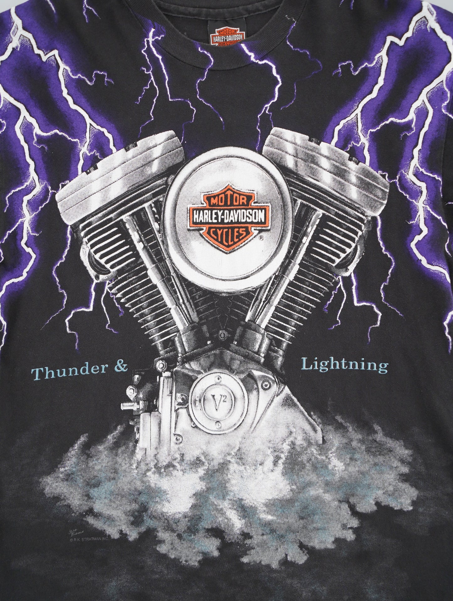 90s HARLEY DAVIDSON Thunder & Lightning tee