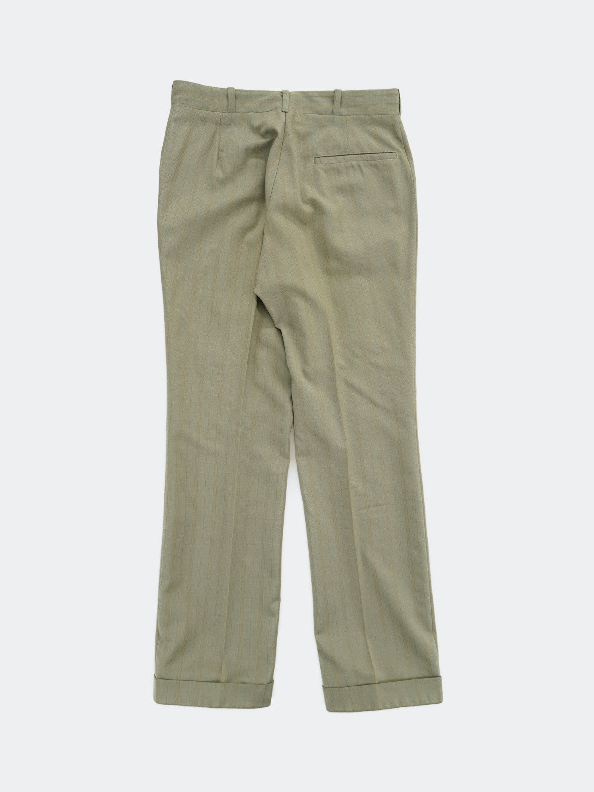 no tuck stripe slacks