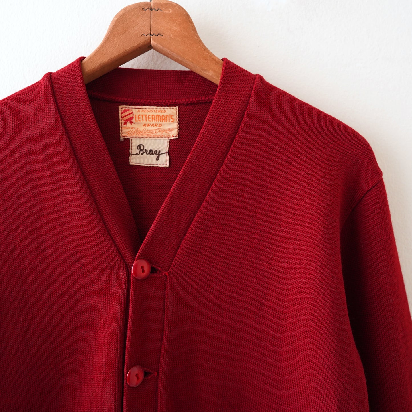 50s lettered cardigan