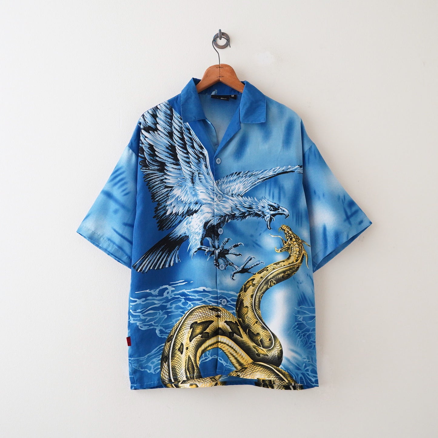 open collar animal shirt