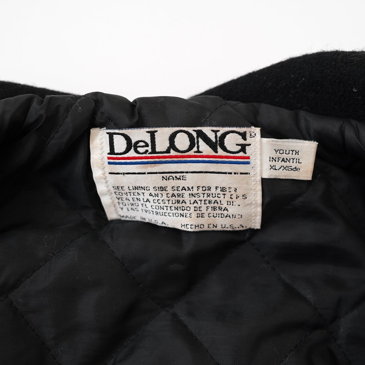 90s DeLONG sailor collar stadium jacket