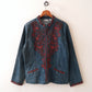 no collar design denim shirt