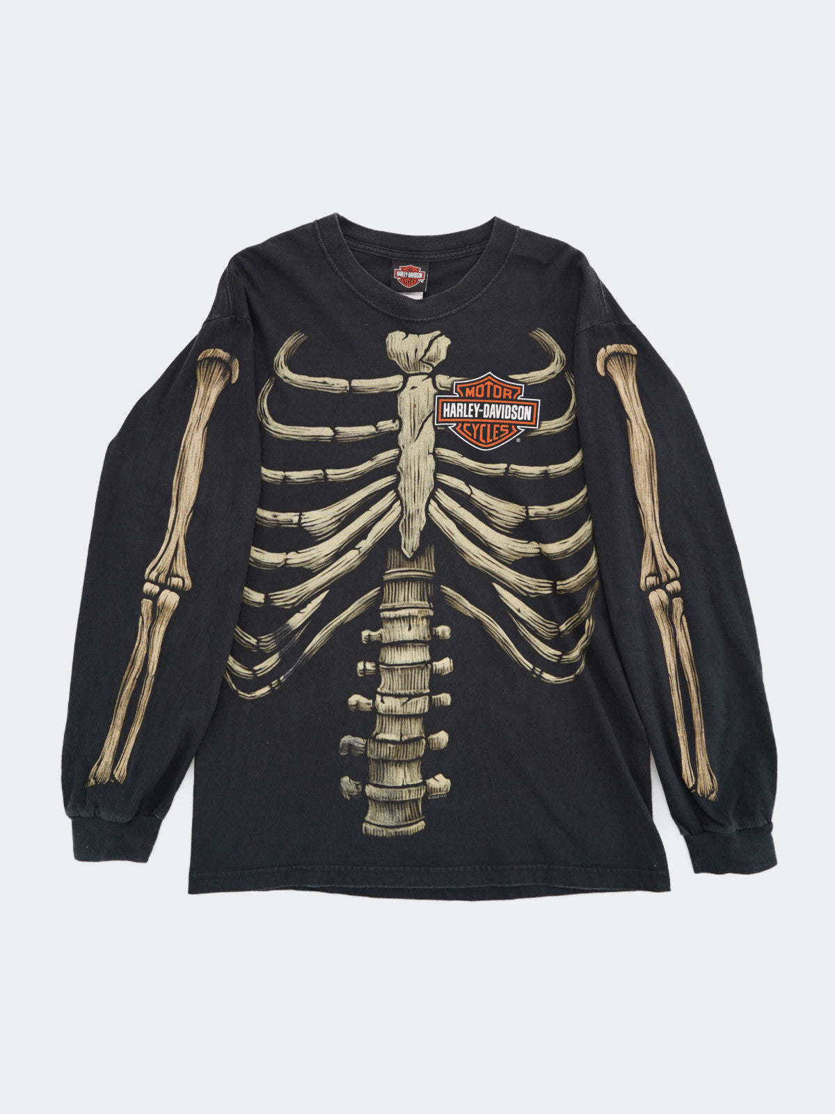 00s HARLEY DAVIDSON skelton long tee