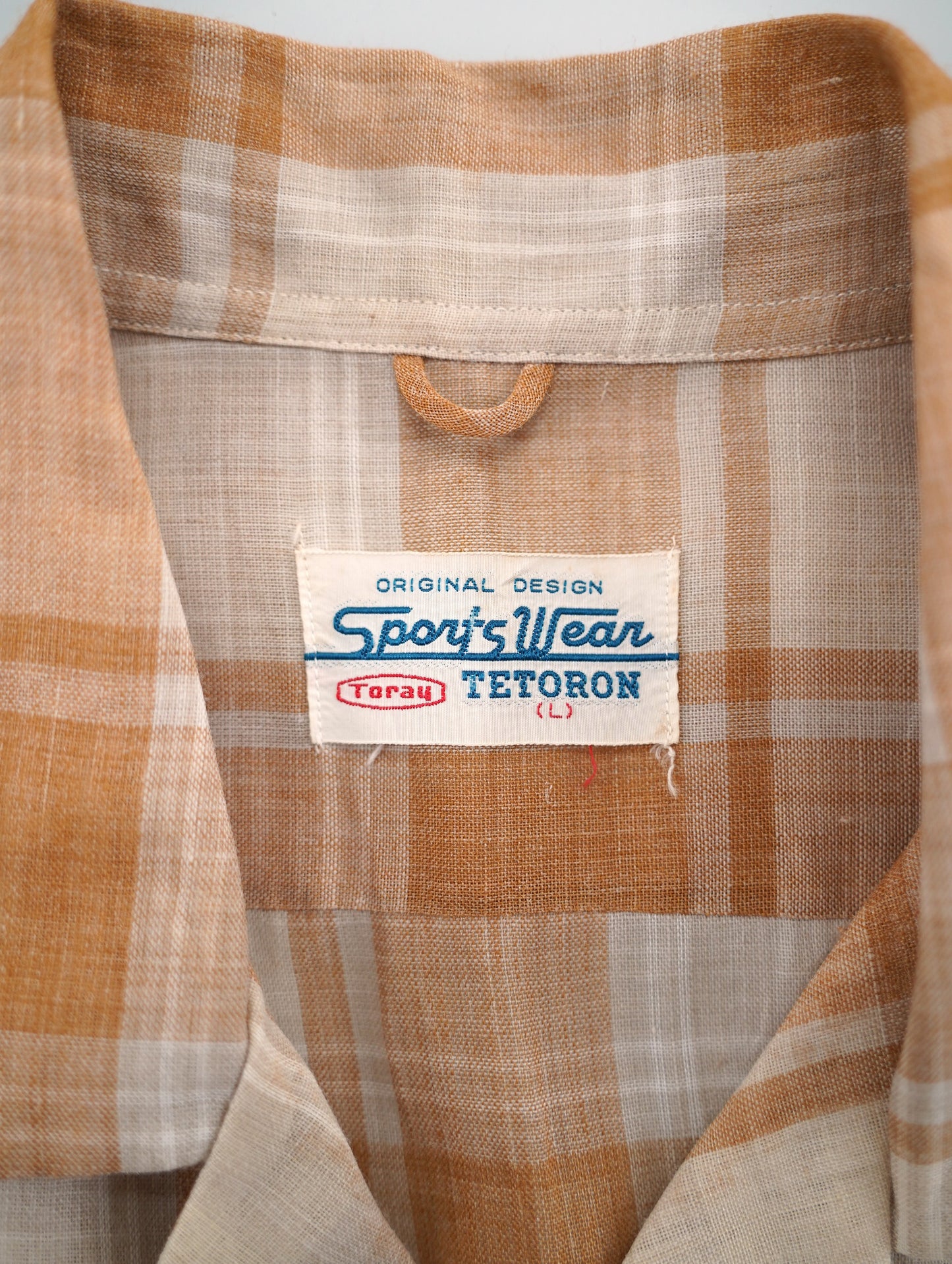 60s-70s opencollar check shirt