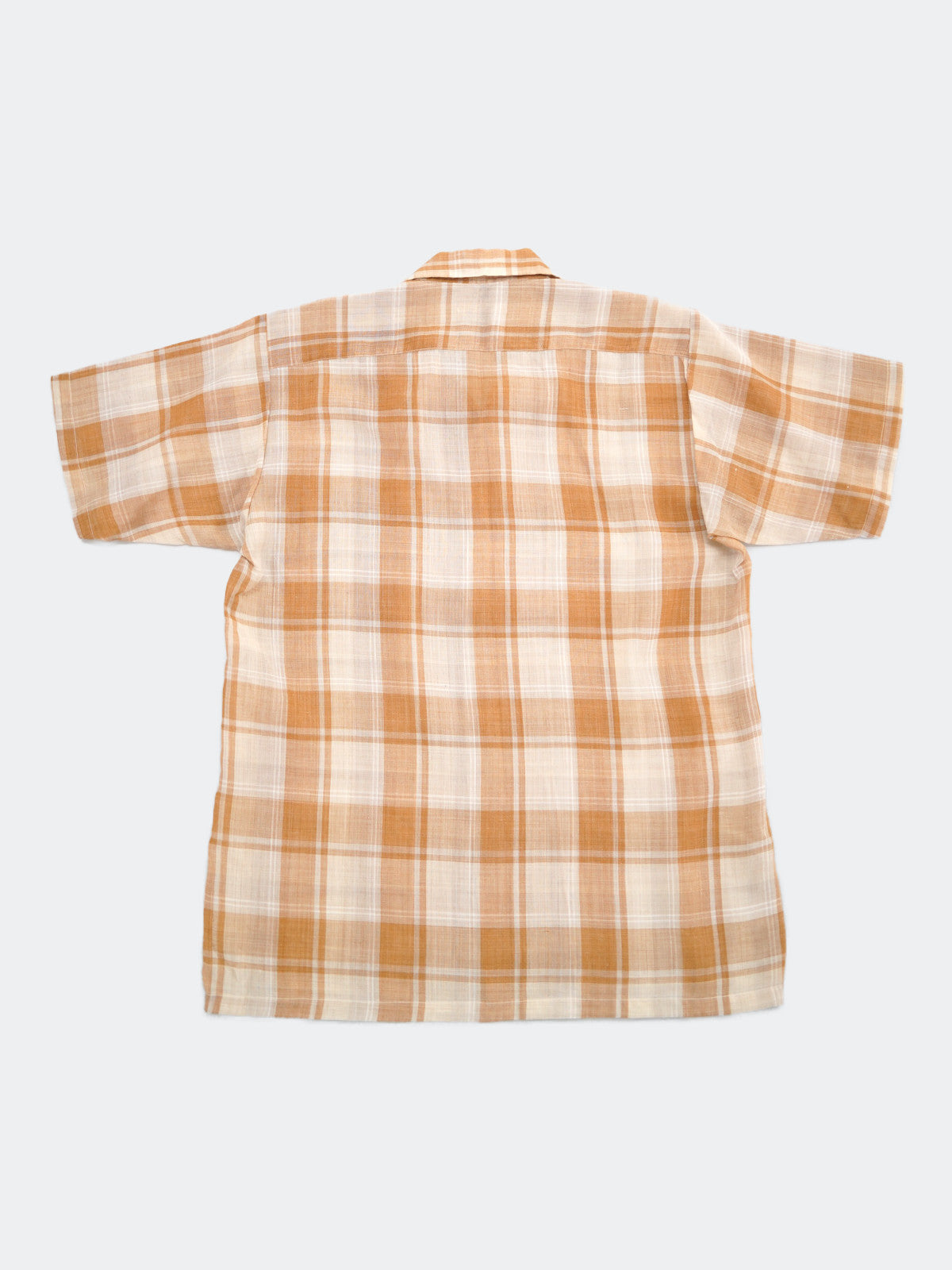 60s-70s opencollar check shirt