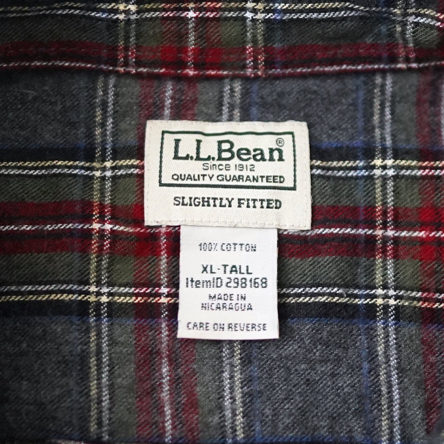 L.L.Bean flannel check shirt