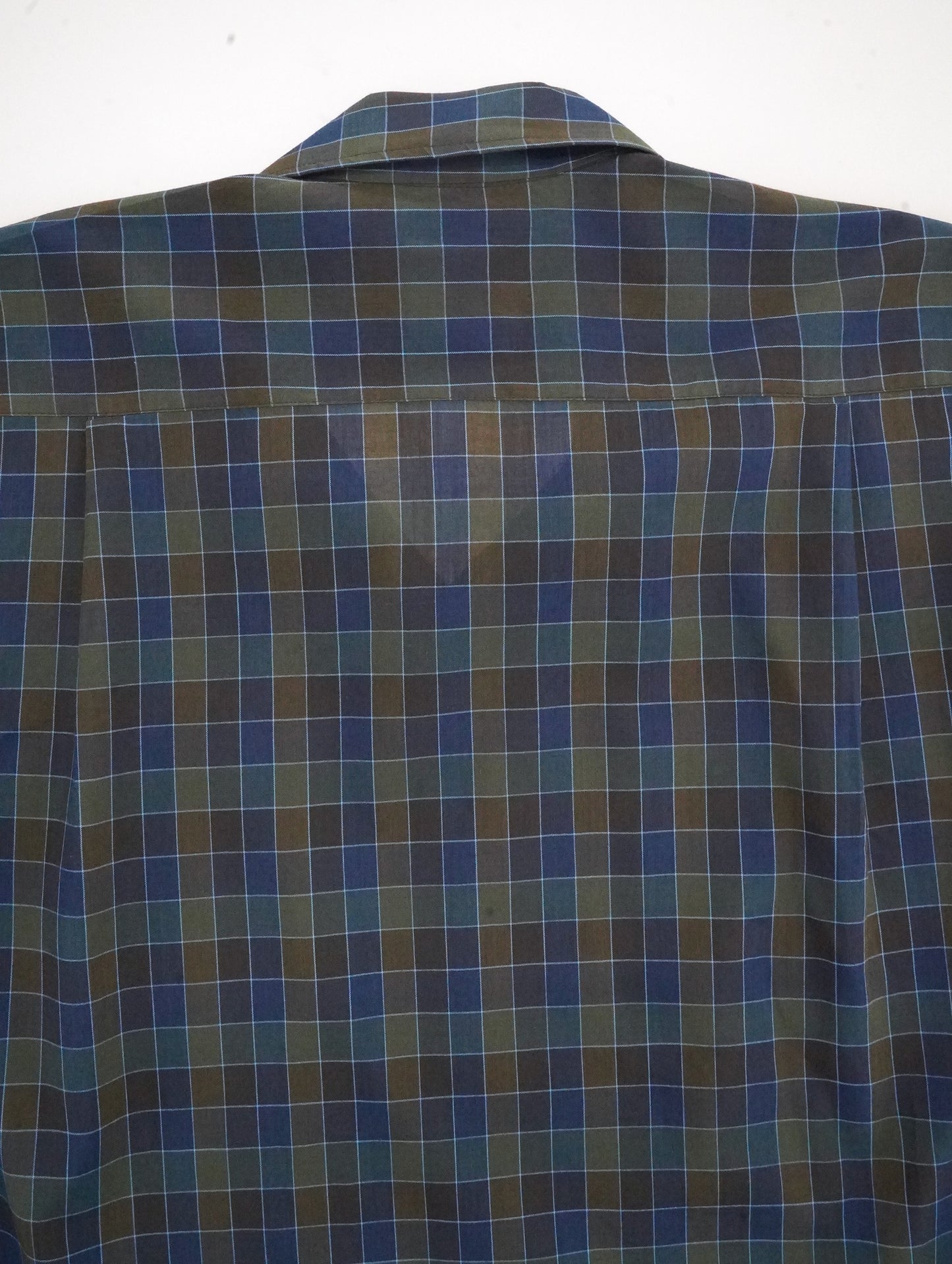 60s-70s opencollar check shirt