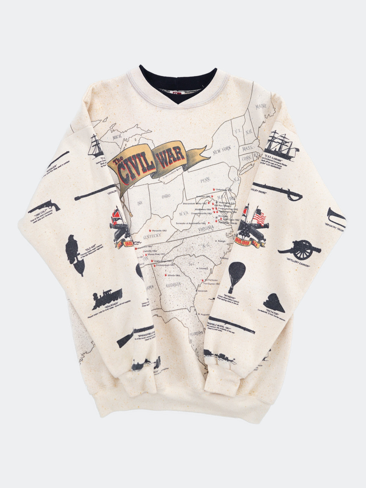 90s USA map sweat