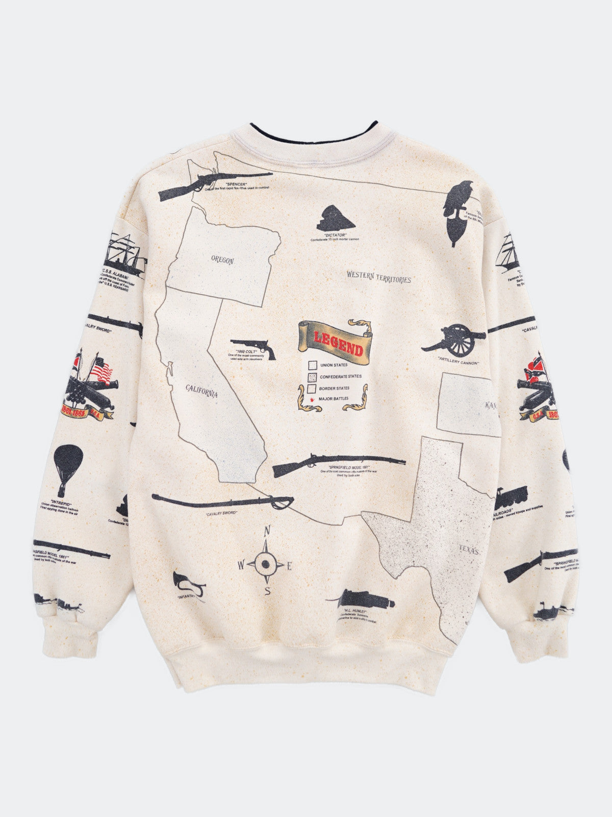 90s USA map sweat