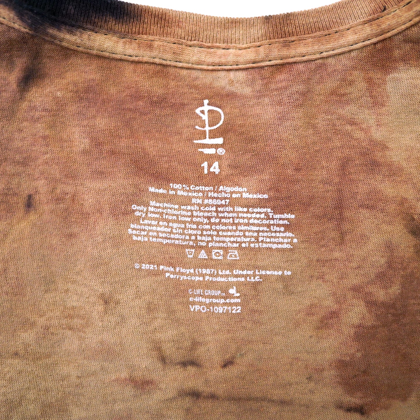 PINK FLOYD tie-dye tee