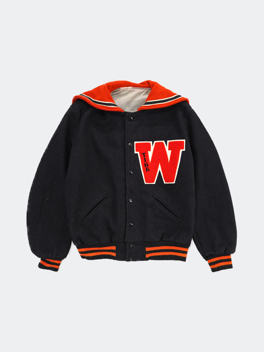 sailor collar stadium jacket