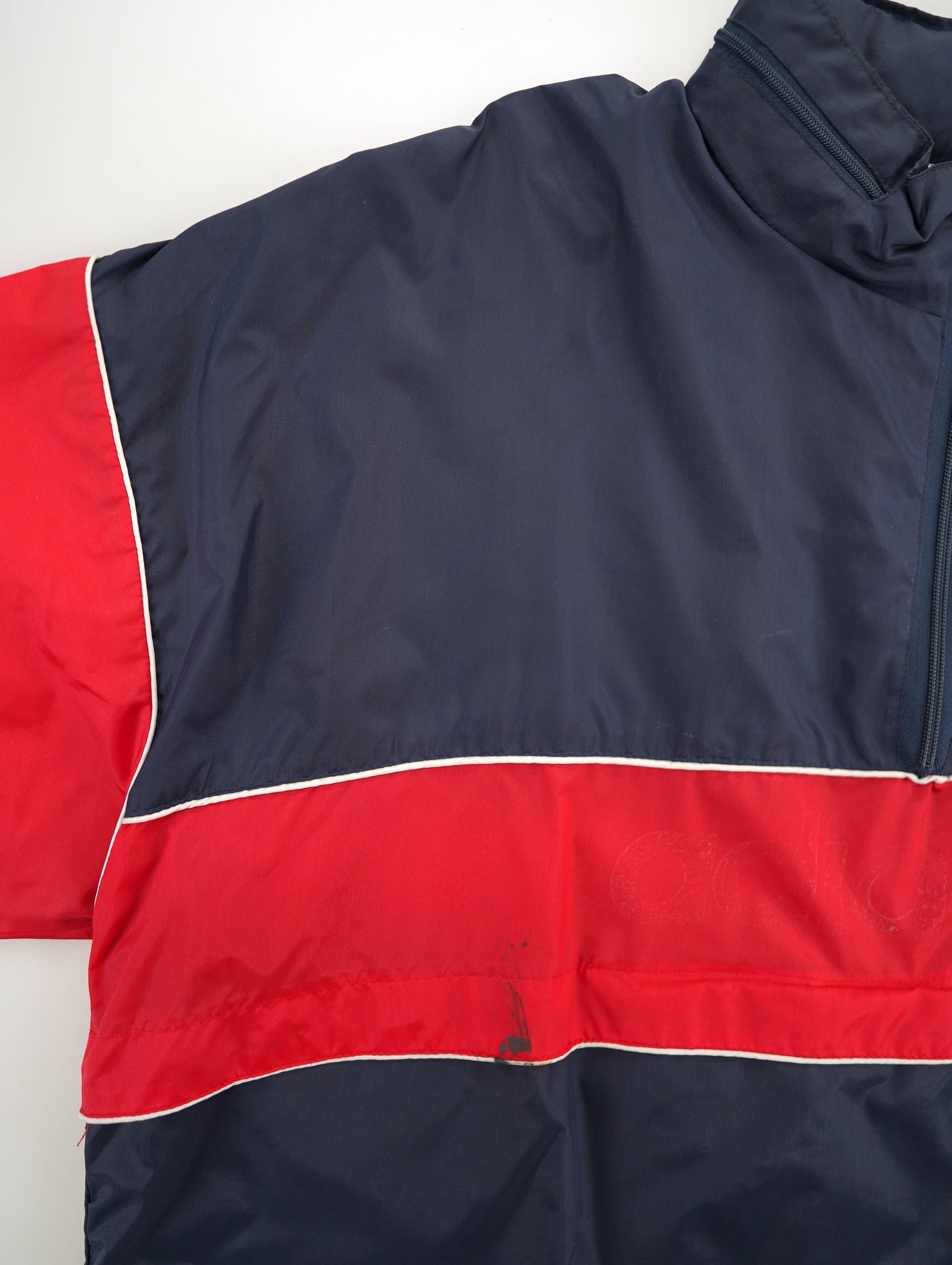 80s adidas half zip nylon jacket