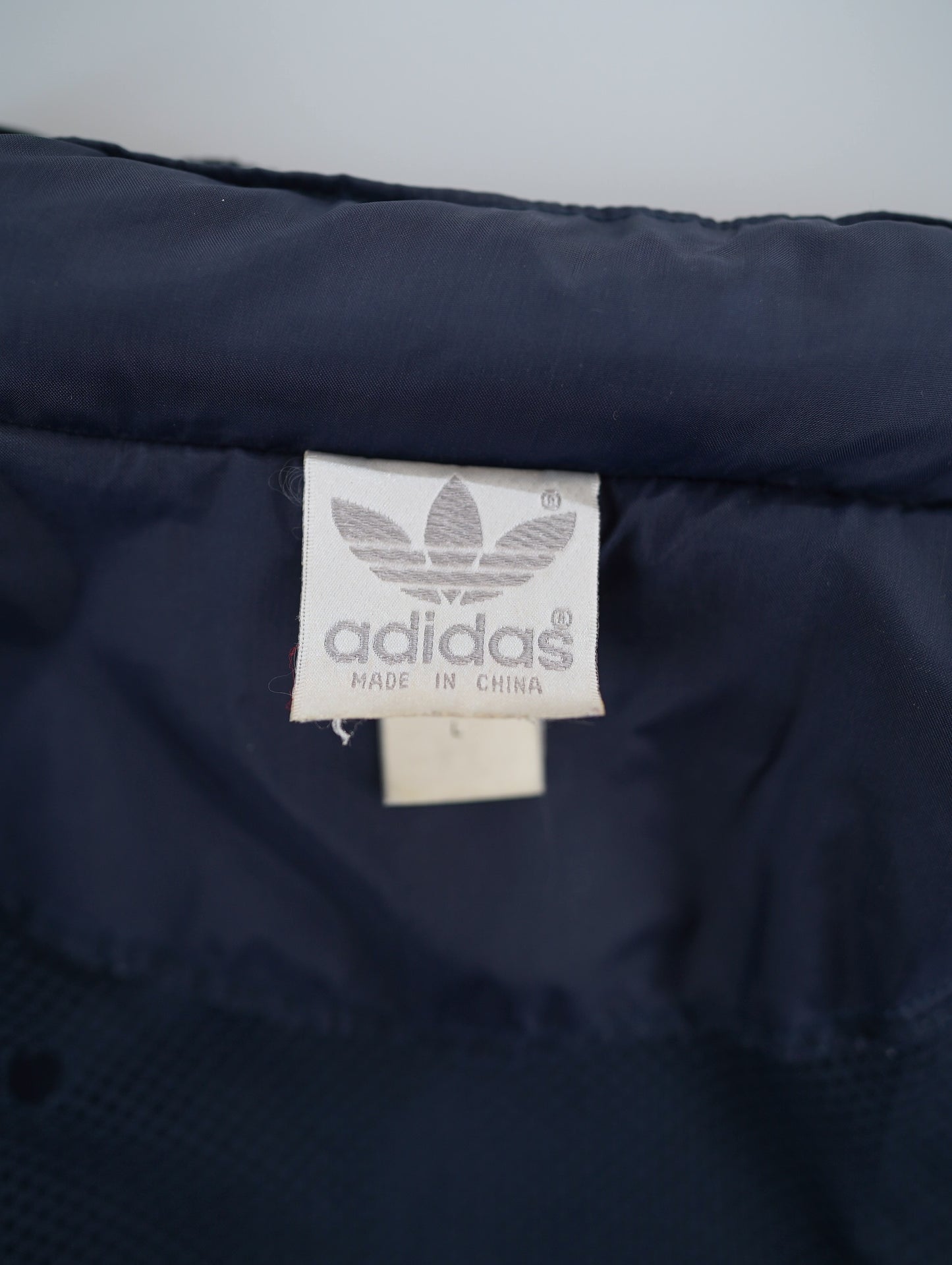 80s adidas half zip nylon jacket