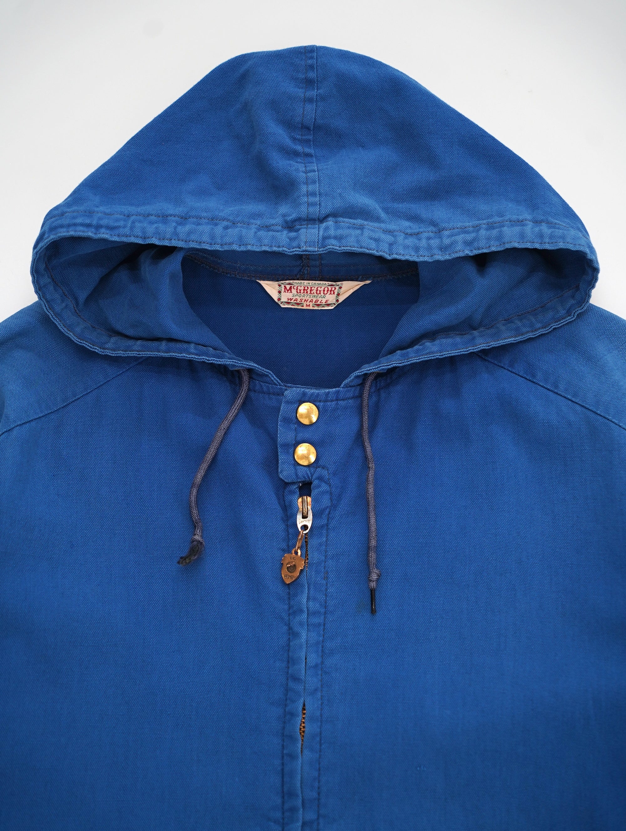 50s-60s パーカー mcgregor xl セパレートフード棒タロンzip 50s-60s McGREGOR zip hoodie jacket – NEVERKNOWS