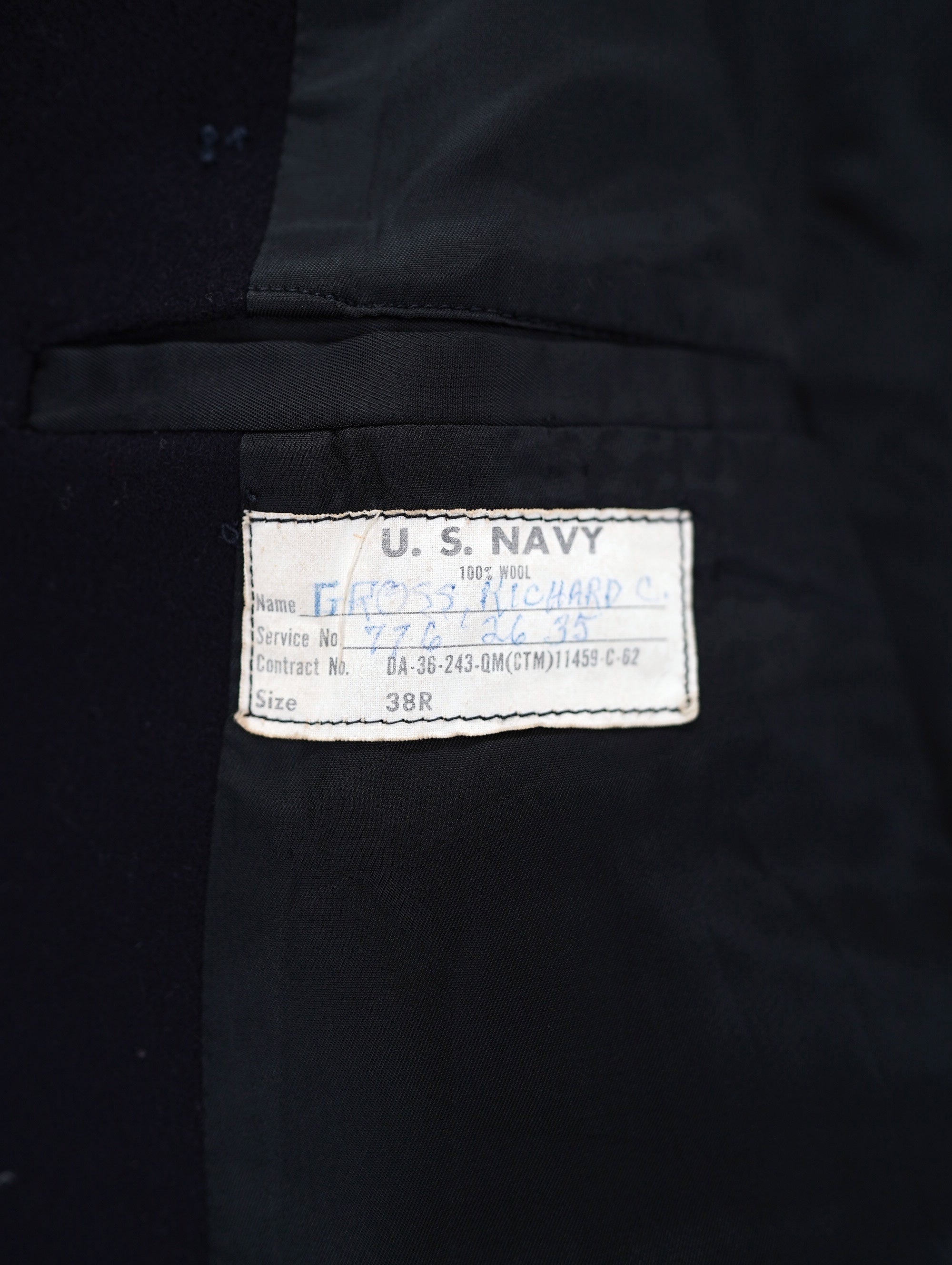 60s U.S. NAVY pea coat – NEVERKNOWS