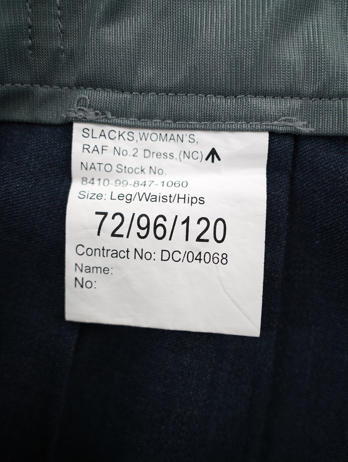 RAF wool military slacks