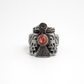 red stone ring