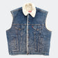 80s Levi's fleece denim vest